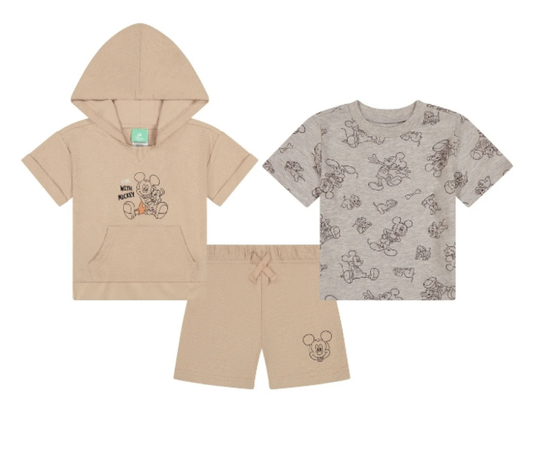 3PC Boys SS Mickey Mouse Set