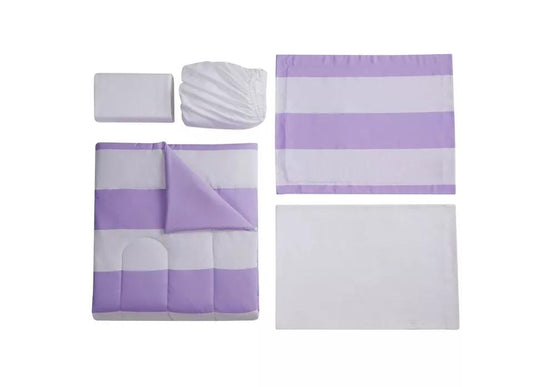 7 Piece Comforter Set with Sheets + Storage Bag