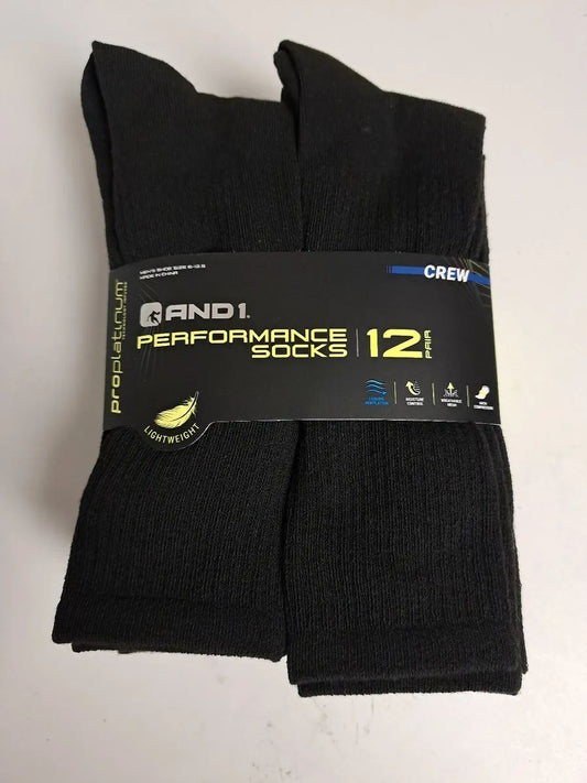 Men’s And 1 Performance Socks Mid Crew