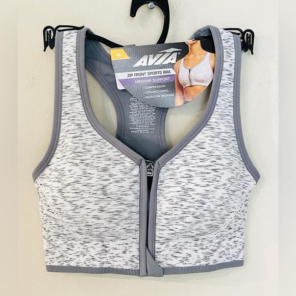 Zip Front Sports Bra