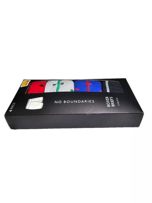 Men’s No Boundaries 4 Pack Boxer Briefs