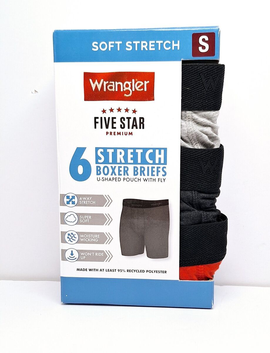 Men’s/Boys Wrangler 6 Strech Boxer Briefs