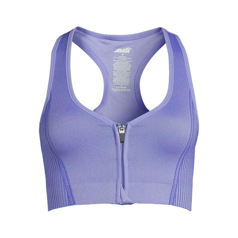 Zip Front Sports Bra