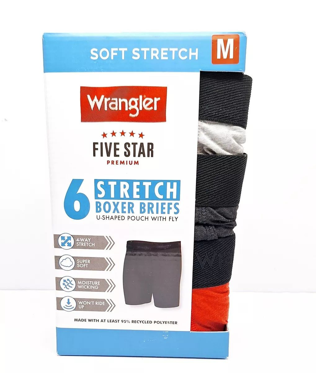 Men’s/Boys Wrangler 6 Strech Boxer Briefs