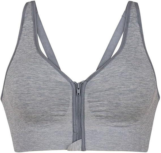 Zip Front Sports Bra